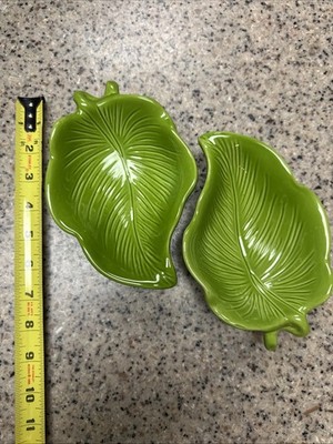 Two Gates Wear  Leaf Shaped Bowls Stoneware
