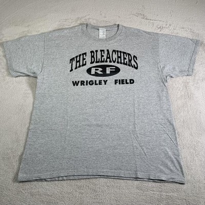 Fruit Of The Loom Shirt Mens XL Gray Wrigley Field Bleachers Beer Graphic Tee