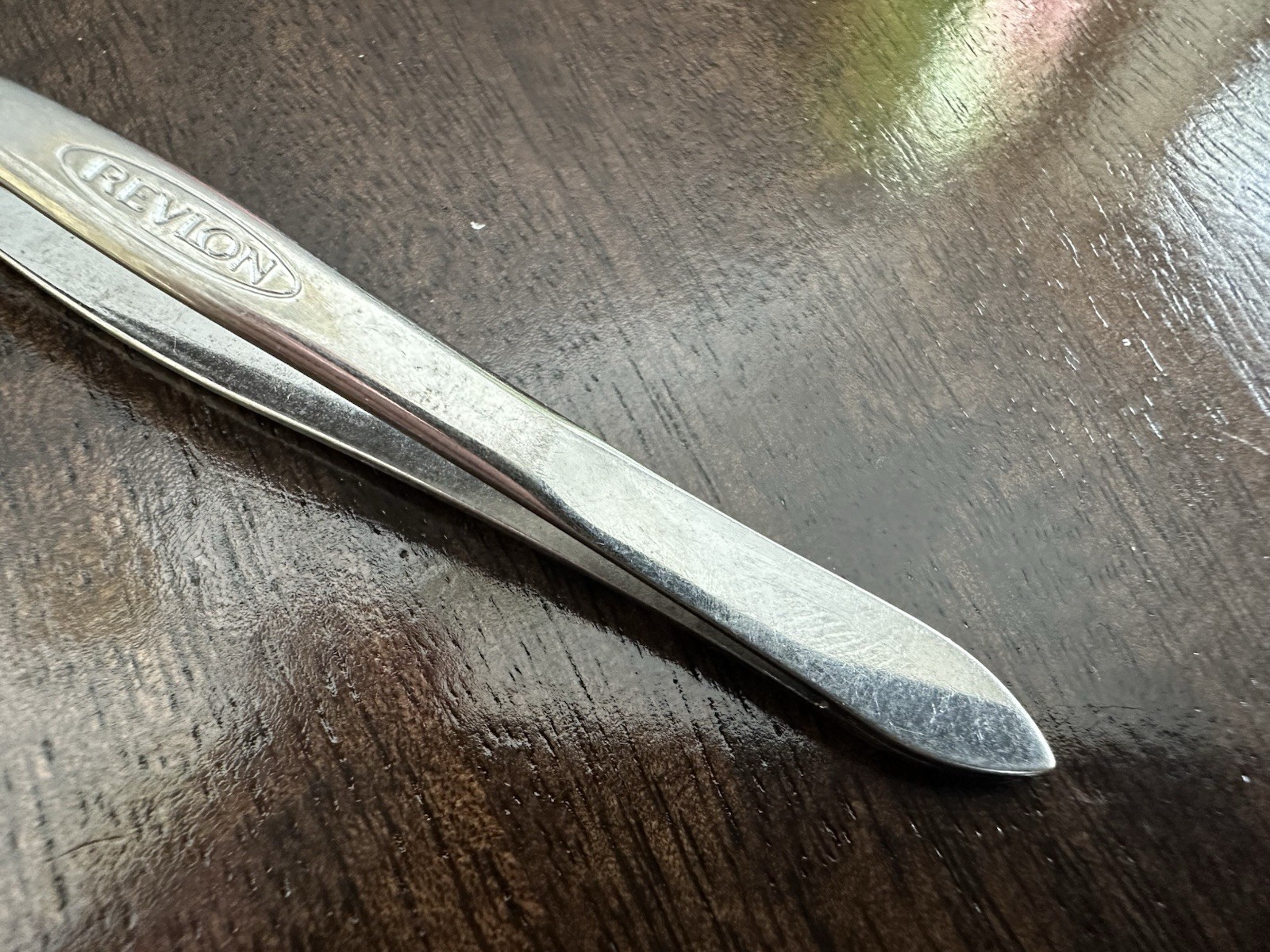 Vintage Revlon Slanted Tip Deluxe Tweezer Rare 3.5"