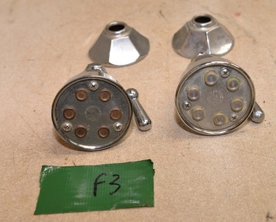 2 Speakman Any Stream 1950s self cleaning shower head 6 jet high pressure USA F3
