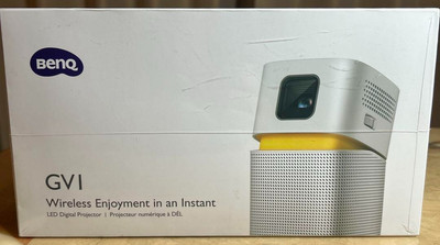 BenQ GV1 Wireless Mini Portable Projector Google Cast & AirPlay BT Speaker Wi-Fi