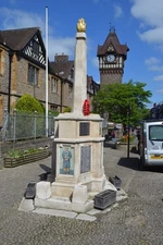Photo 6x4 Ledbury War Memorial In The Homend with St Katherine's Alm c2016