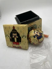 Vintage Nutcracker Decorative Ornament in Box 