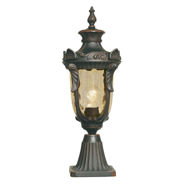 Elegante Sockelleuchte Garten Weg 54Cm Hoch Metall Glas IP44 Amy Lampe AußEn-image