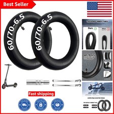 10x2.125 Inner Tube Scooter Tires - 2 Pack with Valve Extension Levers