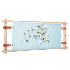 Needlepoint Embroidery Tapestry Scroll Frame, 33"x12" Beech Wooden Cross Stitch