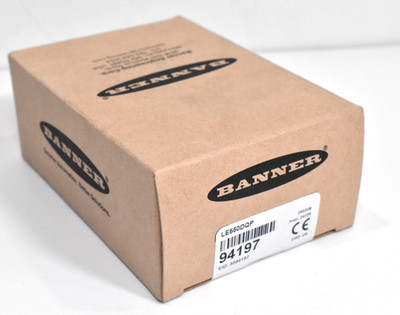 New Banner LE550DQP 94197 Laser Distance Sensor sealed