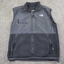 The North Face Denali Vest Mens Large Black Good Fleece Full Zip Sleeveless