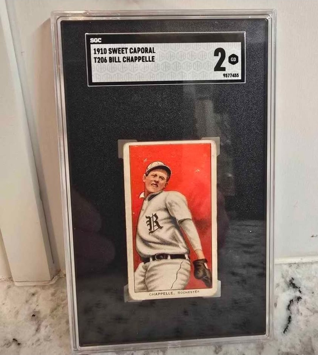 1910 Sweet Caporal T206 Bill Chappelle SGC 2