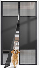 Magnetic Screen Door with Privacy Protection, PET Mesh Screen Fit for Door Size