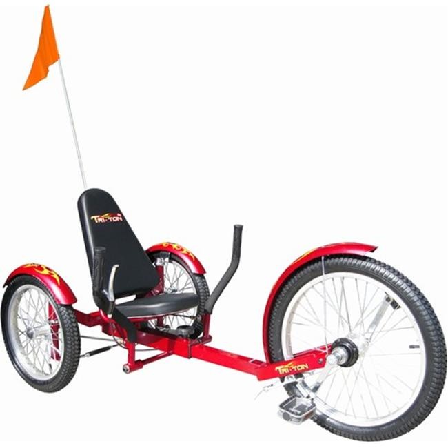 Mobo Triton Pro Tri-501R Ultimate Three-Wheeled Cruiser - Red