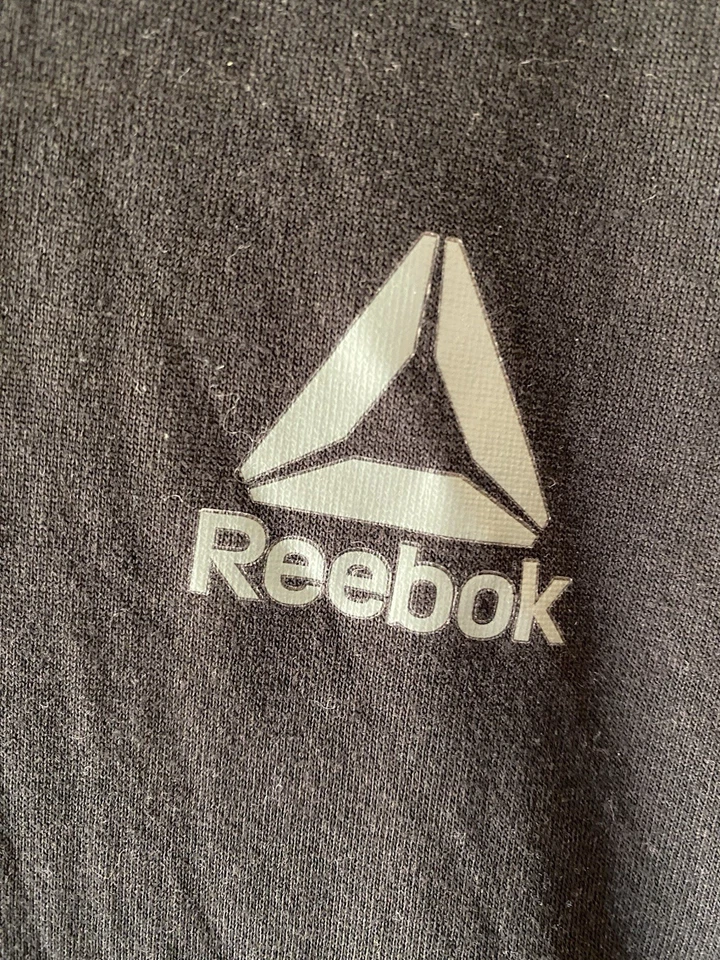 Men’s Black Reebok Supremium Tee T-shirt Size Large Polyester Rayon - image 2 of 4