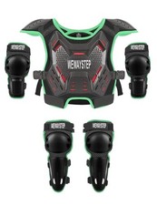Kids Dirt Bike Gear Chest Protector Motocross Gear Motorcycle Body Armor Green