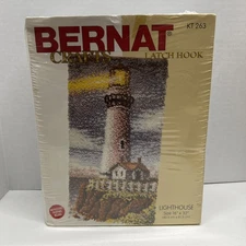 Bernat Crafts 16" x 32" Latch Hook Kit #263 (Lighthouse) - New / Sealed