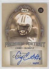 2017 Sage Hit Premium Portraits Silver 23/25 Corey Clement #PPA-CC Auto 0b2
