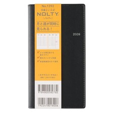 NOLTY Planner 2026 Vertical Nexus Black 1392