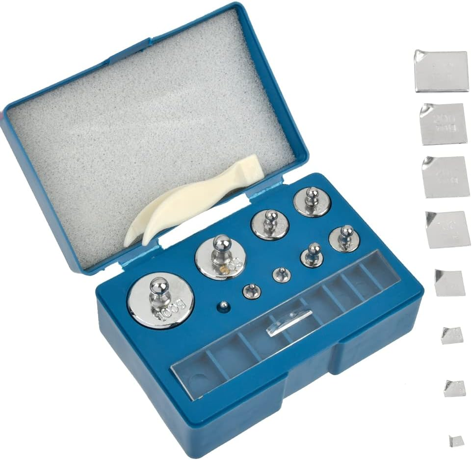 Calibration Weights Set 17PCS 10Mg-100G Weight Scale Calibration Gram Scale Weig