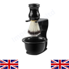 3 in 1 Men's Shaving Brush Holder Set Brush Bowl Shaving Razor Stand Holder Kit