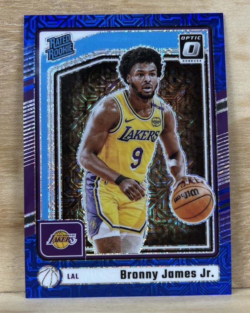 2024-25 Donruss Optic Bronny James Jr. Choice Blue Rated Rookie #/24