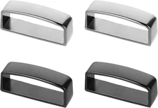 4PCS Anti-Slip Belt Keepers – 1.5" Stainless Steel Loops for Men’s Belts, Black