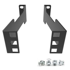 Jingchengmei 1U Server Rack Depth Extender - 4-Inch/10 cm Deep 1u, Black