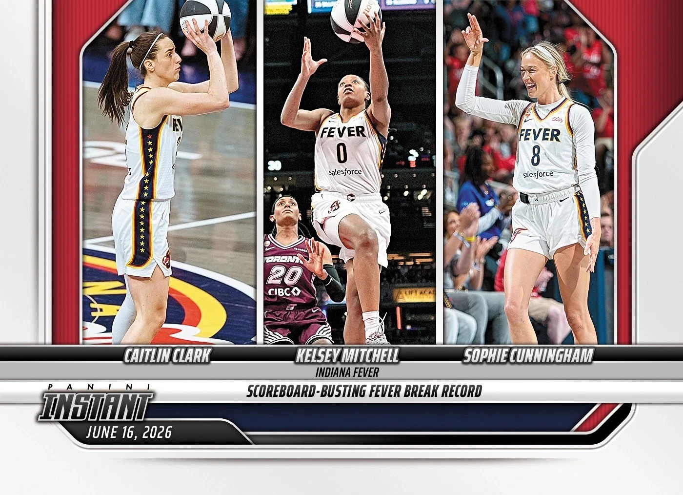 CLARK MITCHELL CUNNINGHAM - 2026 Panini Instant WNBA #161 FEVER - **PRESALE**