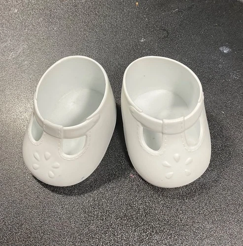My Child White Mary Jane Doll Shoes Vtg 1980s Mattel 🎀