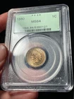 1860 PCGS MS64 Indian Head Cent Old Green Holder