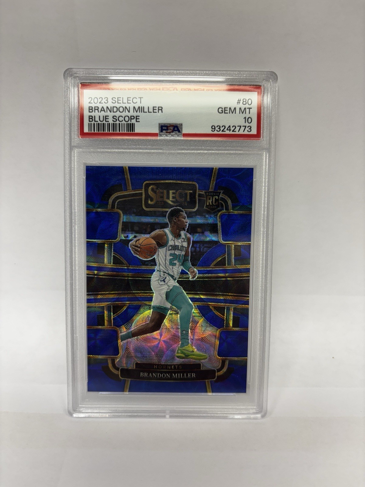 2023-24 Panini Select - Concourse Brandon Miller #80 Blue Scope Prizm /249 (RC)