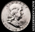 1963-D Silver Franklin Half Dollar - Splotchy  Choice Gem Brilliant Unc  #G8231