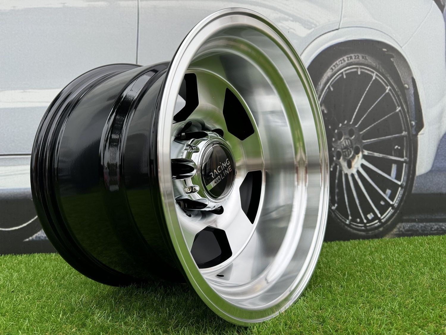 4X R15 Inch 6X139.7 Off-Road Style Black Polished Wheels: Fits For Land ...