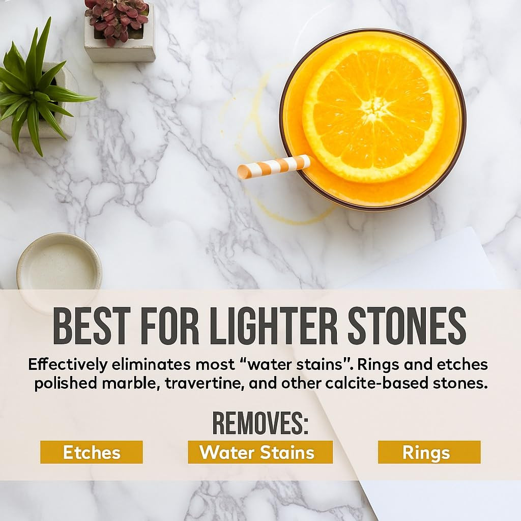 MB Stone MB-11® Touch-Up Etch Remover Marble Polishing Powder for Light to Neutr