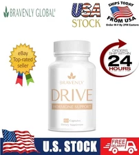 Bravenly Global Drive Advanced Hormonal Support, 60 Capsules - New & Sealed ! ⚡