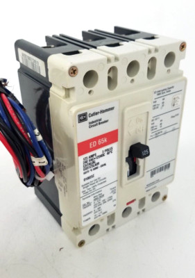 ED3125LA09 Cutler-Hammer 125 Amp Circuit Breaker A2X1LPK AUX Switch