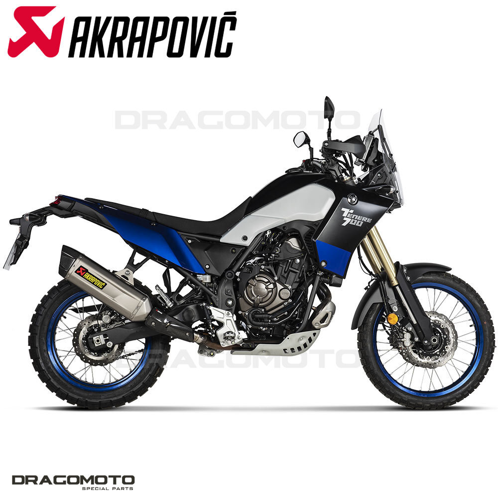 テネレ700 AKRAPOVIC YAMAHA TENERE 700 2019-2024 Pot échappement AKRAPOVIC Titane S