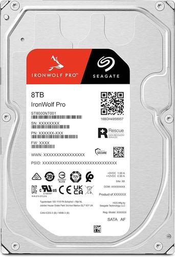 Seagate ST8000NT001 Hard Drive 8TB SATA 3.5 IronWolf Pro Bare - Bild 2 von 2