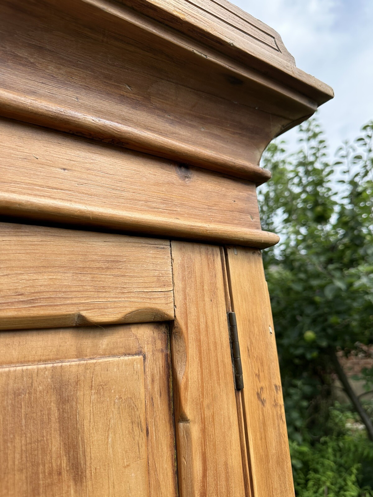 Victorian Antique French Style Pine Wardrobe With Drawers And Mirror eBay