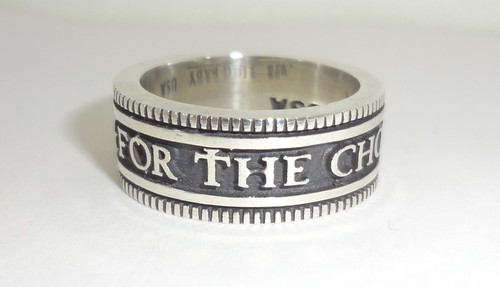 KING BABY Brand "The Chosen Few" Sterling Silver Band Ring Size 11 - 14.7 grams
