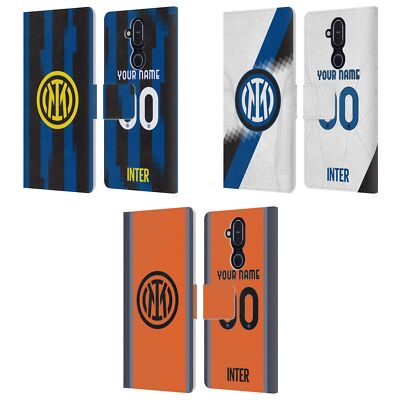 CUSTOM PERSONALIZED INTER MILAN 2023/24 KIT LEATHER BOOK CASE FOR NOKIA PHONES