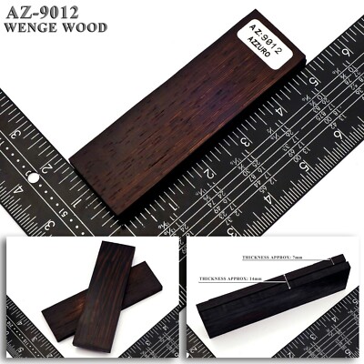 Holz Messer Schuppen Griff Rohlinge figürlich exotisch Wenge Holz 5'' [Paar] 9012 bis 9023