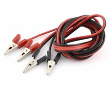 Double End Alligator Clip Clamp Battery Test Jumper Cable 1.5M Long