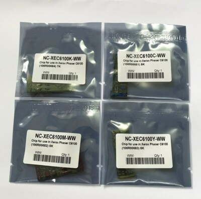 Toner Chip For Xerox Phaser 6100 Printer 106R00684 106R00681 106R00682 106R00683