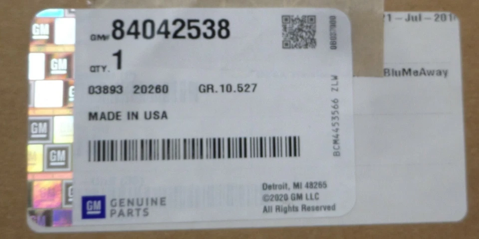 84042538 Juego de manijas de puerta delantera y trasera azul cinético Chevrolet Cruze 2016-2020 Foto 3 de 4