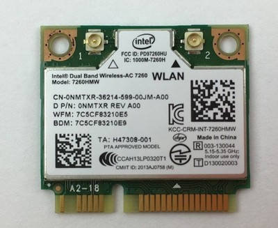 Dell Intel Dual Band Wireless Ac 7260 Mini Pci Express Card 7260hmw Nmtxr Ebay Dell Intel Dual Band Wireless Ac 7260 Mini Pci Express Card 7260hmw Nmtxr Ebay