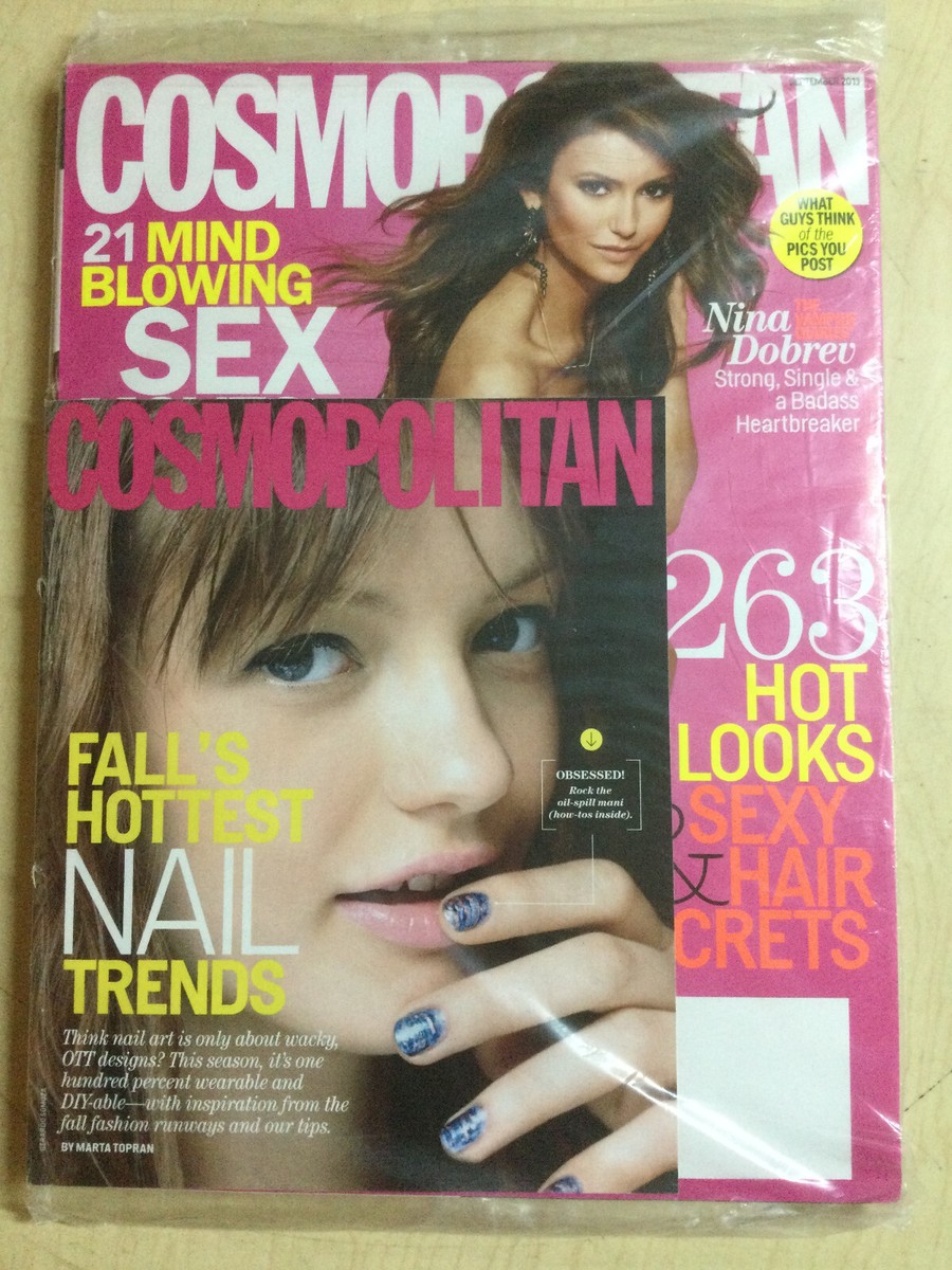 September 2013 Cosmopolitan Nina Dobrev sexy cover Vampire Diaries Sealed  issue