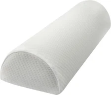 Half Moon Bolster Pillow – Memory Foam Leg, Knee & Back Support Cushion