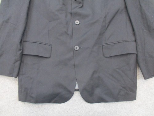 Oscar De La Renta Blazer Mens 40 S Black 100% Wool 3 Button Coat Jacket Smart - Picture 3 of 12