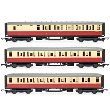 HORNBY BR GRESLEY PASSENGER COACH TRIPLE PACK OO GAUGE MODEL RAILWAYS