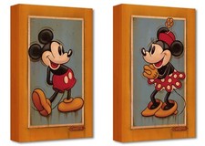 2 Lot Mickey & Minnie Disney Fine Art Trevor Carlton Ltd Ed TOC Print 