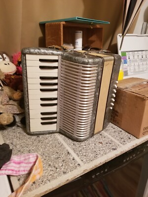 Very Rare Vintage Accordion 12-Bass Buttons & 25-Keys (Made in Italy)